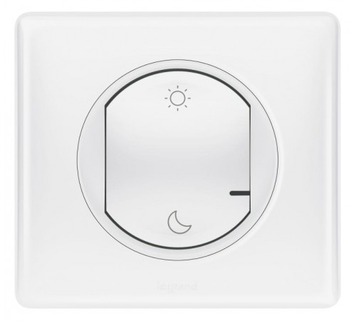 Выключатель Умный беспроводной сценарный Celiane "День/Ночь" рамка бел. глянец; бел. Netatmo  064884  Legrand