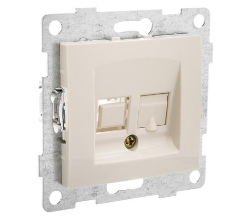 Bravo Розетка телефонная RJ12, одинарная, СУ, беж  С10Т1-003  GUSI Electric