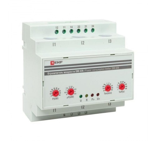 Ограничитель мощности 3-фазный ОМ-630  PROxima  rel-pl-630  EKF