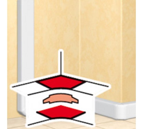Угол внутренний для короба 50*105 переменный от 80° до 100° DLP  010605  Legrand