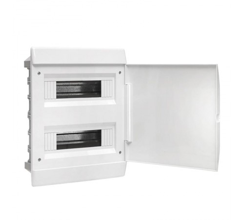 Щит распределительный ЩРВ-П-24 (пром. упаковка) белая дверца IP41 Basic  pb-v-24w-bas  EKF