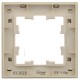 BRITE Рамка 1-ая РУ-1-Бр бежевый рифленый  BR-M12-51-K10  IEK
