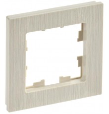 BRITE Рамка 1-ая РУ-1-Бр бежевый рифленый  BR-M12-51-K10  IEK