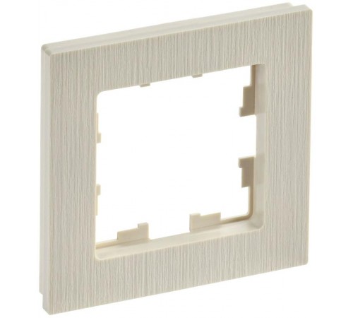 BRITE Рамка 1-ая РУ-1-Бр бежевый рифленый  BR-M12-51-K10  IEK