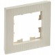 BRITE Рамка 1-ая РУ-1-Бр бежевый рифленый  BR-M12-51-K10  IEK