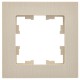 BRITE Рамка 1-ая РУ-1-Бр бежевый рифленый  BR-M12-51-K10  IEK