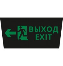 Пиктограмма ДСО-IP65 "Выход - влево черный фон"  60482DEK  DEKraft