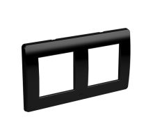 Рамка на 2+2 модуля (2-местная). черная. RAL7016  75012B  DKC