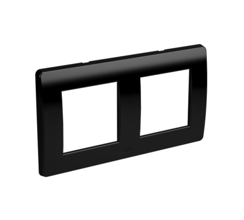 Рамка на 2+2 модуля (2-местная). черная. RAL7016  75012B  DKC