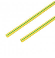 Термоусадка 8,0 / 4,0 мм, желто-зеленая (1м)  20-8007  REXANT