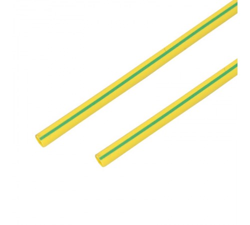 Термоусадка 8,0 / 4,0 мм, желто-зеленая (1м)  20-8007  REXANT