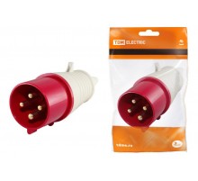 Вилка 014 3Р+РЕ 16А 380В IP44   SQ0601-0002  TDM