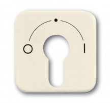 Плата центральная (накладка) с поворотной ручкой, серия Busch-Duro 2000 SI, цвет слоновая кость  1710-0-1340   2CKA001710A1340  ABB