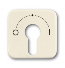 Плата центральная (накладка) с поворотной ручкой, серия Busch-Duro 2000 SI, цвет слоновая кость  1710-0-1340   2CKA001710A1340  ABB