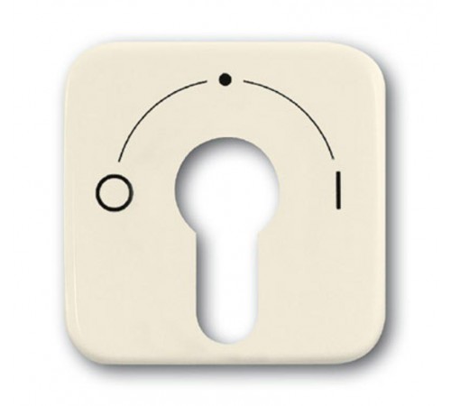 Плата центральная (накладка) с поворотной ручкой, серия Busch-Duro 2000 SI, цвет слоновая кость  1710-0-1340   2CKA001710A1340  ABB