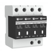 Ограничитель импульсных напряжений серии ОПВ-C/4P In 20кА 400В (с сигнализацией) EKF PROxima  opv-c4  EKF