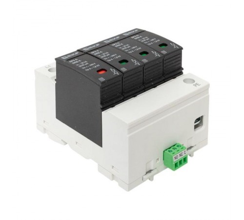 Ограничитель импульсных напряжений серии ОПВ-C/4P In 20кА 400В (с сигнализацией) EKF PROxima  opv-c4  EKF