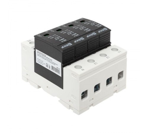 Ограничитель импульсных напряжений серии ОПВ-C/4P In 20кА 400В (с сигнализацией) EKF PROxima  opv-c4  EKF