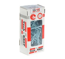 Саморезы универсальные 35х4,5 мм (200 шт) оцинкованные - коробка с окном ( 0,511 кг)  102190  Tech-KREP