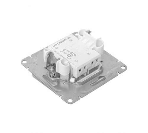 Механизм выключателя, одноклавишный, перекрёстный, алюминий Эпика EKF  UP1-SWA-12  EKF