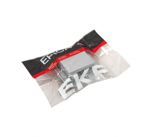 Механизм выключателя, одноклавишный, перекрёстный, алюминий Эпика EKF  UP1-SWA-12  EKF