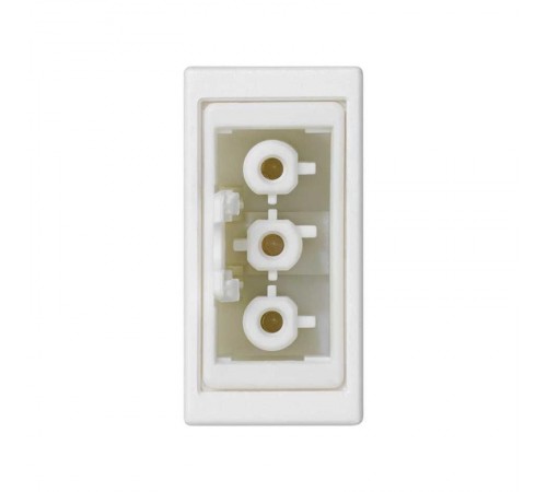 Simon Connect Коннектор гнездовой ("мама") 3-х проводные, СБСП, белый  K121B-9  Simon