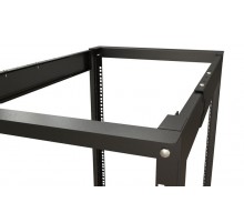 ORK2A-2768-RAL9005 Открытая стойка 19-дюймовая (19"), 27U, высота 1401 мм, двухрамная, ширина 550 мм, глубина  600-850 мм  459603  Hyperline