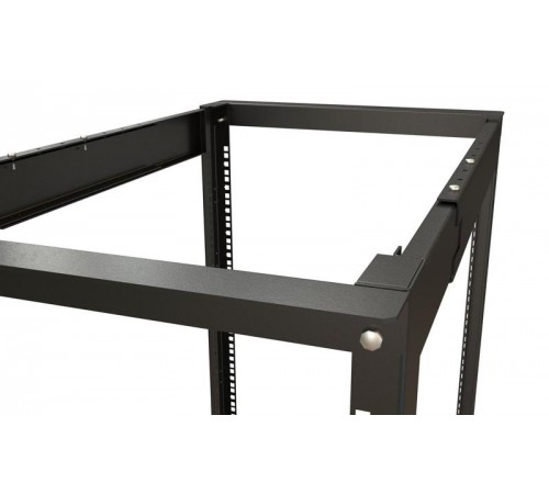 ORK2A-2768-RAL9005 Открытая стойка 19-дюймовая (19"), 27U, высота 1401 мм, двухрамная, ширина 550 мм, глубина  600-850 мм  459603  Hyperline