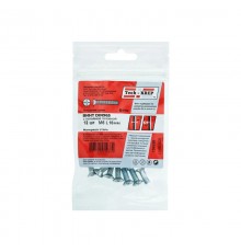 Винт DIN965 с потайной головкой оцинк. М6х16 (12 шт) - пакет ( 0,047 кг)  126595  Tech-KREP