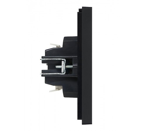 FORTE&PIANO Выключатель 2-клавишный с индикацией 10А FP106 черный  FP-V20-1-10-1-K02  IEK