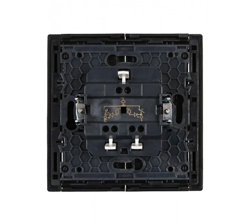 FORTE&PIANO Выключатель 2-клавишный с индикацией 10А FP106 черный  FP-V20-1-10-1-K02  IEK