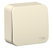 Blanca Молочный О/У с изолирующей пластиной Выключатель 1-клавишный с самовозвратом, 10А, 250В  BLNCA101012  SE