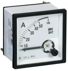 Амперметр Э47 50А кл. точн. 1,5 96х96мм  IPA20-6-0050-E  IEK