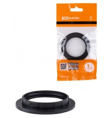 Кольцо для патрона Е27, термостойкий пластик, черный,  SQ0335-0168  TDM