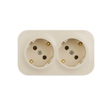 Quteo Слоновая кость Розетка 2-я з/к  782263  Legrand