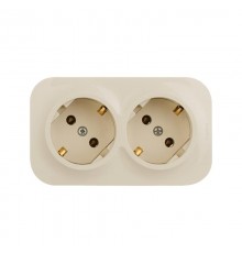 Quteo Слоновая кость Розетка 2-я з/к  782263  Legrand