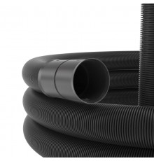 Труба двустенная гибкая дренажная 110мм, SN6, перфорация 360 град., черный  140911A  DKC