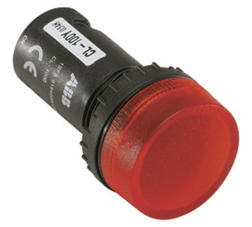 Лампа СL-100R красная сигнальная (лампочка отдельно) только для дверного монтажа  1SFA619402R1001  АВВ