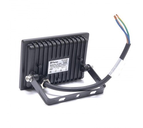 Прожектор светодиодный LL-919 2835 SMD 20W 6400K IP65 AC220V/50Hz, черный 114*121*26 мм  29492  FERON