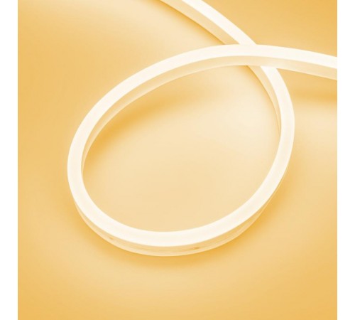 Светодиодная лента герметичная AURORA-PS-A120-16x8mm 24V Amber (10 W/m, IP65, 2835, 5m) (Arlight, Силикон)  036695  Arlight