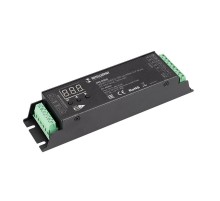 INTELLIGENT ARLIGHT Декодер SMART-DMX512-305-63-RDM-SUF Black (12-48V, 5x4A, Terminal) (IARL, IP20 Металл, 5 лет)  036244  Arlight