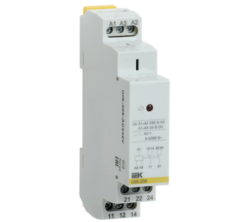 Промежут. реле.OIR 3 конт (16А). 230 В AC  OIR-316-AC230V  IEK