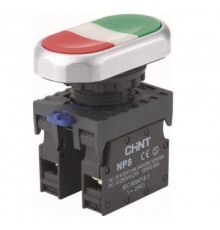 Двойная кнопка NP8-11S 1НО+1НЗ IP65 (R)  667178  CHINT
