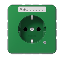 SCHUKO-розетка с полем для надписи и индикатором CD1520BFNAKOGN Jung