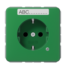 SCHUKO-розетка с полем для надписи и индикатором CD1520BFNAKOGN Jung