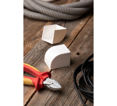 Заглушка (40х25) (4 шт) Plast EKF PROxima Белый    ecw-40-25x4   EKF