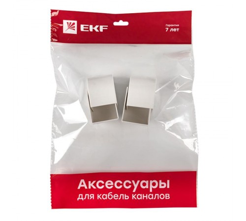 Заглушка (40х40) (4 шт) Plast EKF PROxima Белый    ecw-40-40x4   EKF 