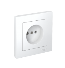 AtlasDesign Белый Розетка без заземления, 16А, (в сборе с рамкой), быстрозажимные клеммы  ATN000140S  SE