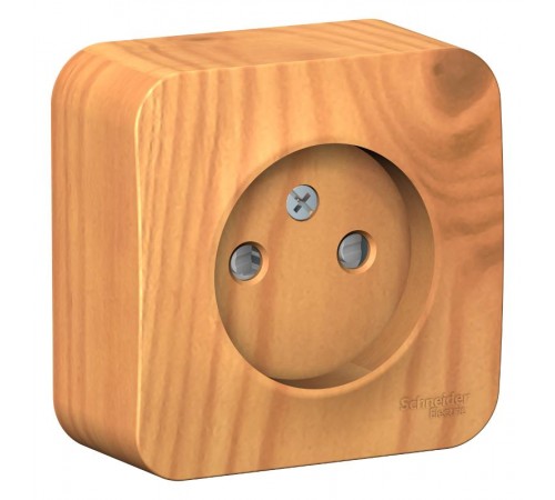 Blanca Ясень О/У с изолирующей пластиной Ясень Розетка без заземления со шторками 16А, 250В  BLNRA001115  SE