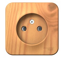 Blanca Ясень О/У с изолирующей пластиной Ясень Розетка без заземления со шторками 16А, 250В  BLNRA001115  SE